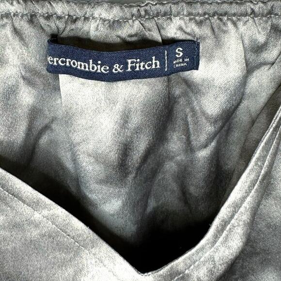 Abercrombie and Fitch Satin Gray Tie Dye Mini Slip Dress Sz Small Y2K Grunge - Picture 3 of 4